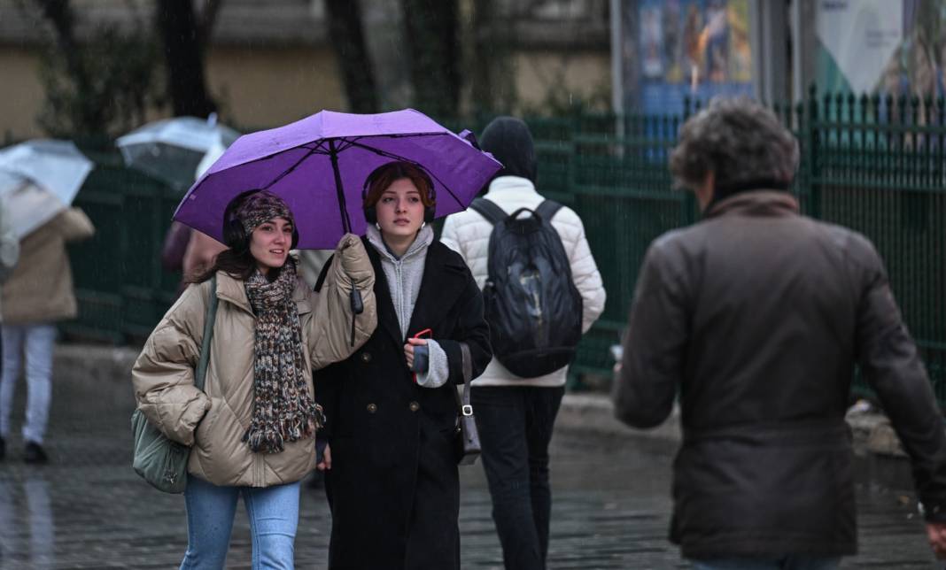 İstanbul'da Yağış Böyle Görüntülendi 2